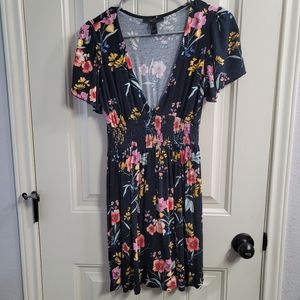 Black floral dress